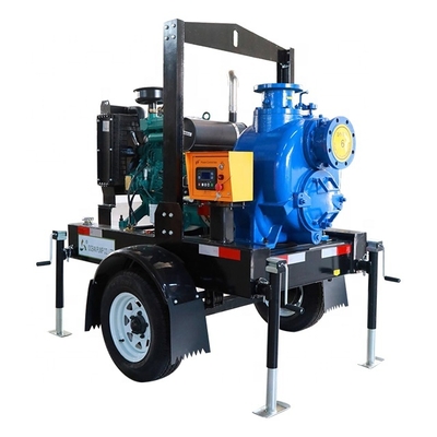 Urban Drainage Industrial Water Pump Diesel Engine Pump With Trailer Mounted Water Pump
