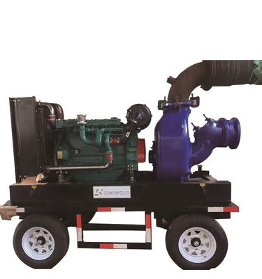 Urban Drainage Industrial Water Pump Diesel Engine Pump With Trailer Mounted Water Pump