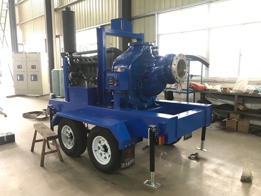 10 Inch Self Priming Diesel Engine Water Pump With Trailer Pump Manufacturers