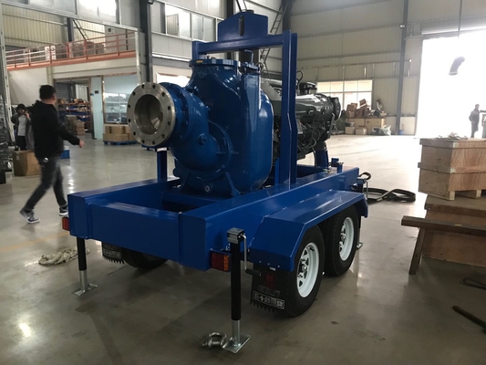 10 Inch Self Priming Diesel Engine Water Pump With Trailer Pump Manufacturers