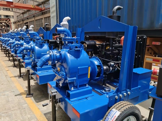 Non Clogging Dry Prime Sewage Water Diesel Engine Pump Dewatering Pump