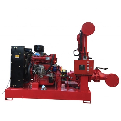 Electric Water High Pressure Stainless Steel Red Standard Exporting Plywood Case 100% Copper Wire Diesel Engine Driven Fire Pump