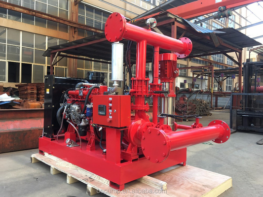 Diesel Engine Pump Fire Fighting 500gpm Fire Pump With Diesel and Electric Pump