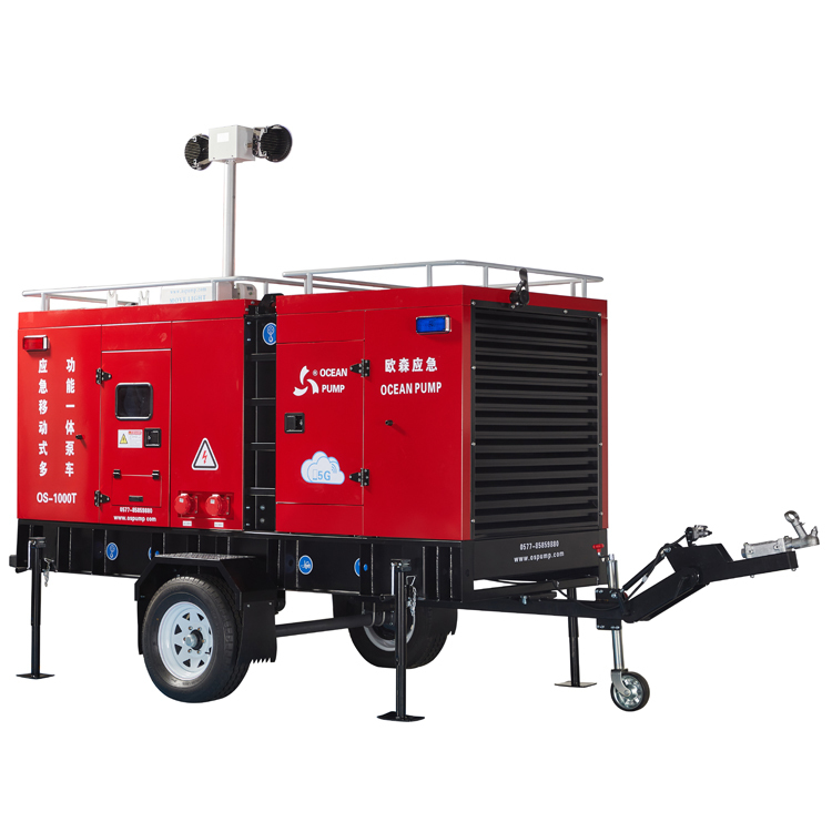 Multi-Functional Integrated Drainage Pump Diesel Engine Farm Irrigation Water Pump With Lighting System